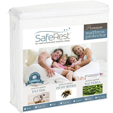 <b>SafeRest</b> <b>Mattress</b> <b>Protector</b> - California King Size Cotton Terry Waterproof <b>Mattress</b> <b>Protector</b>, Breathable Fitted <b>Mattress</b> Cover with Stretchable Pockets 4. . Saferest mattress protector